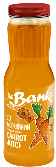 Сік морквяний натуральний ТМ "The Banka" 1л.